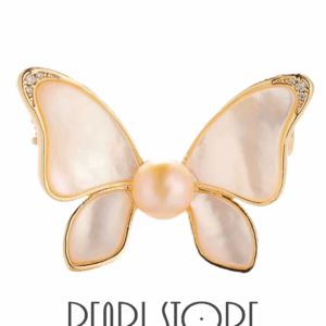 Брошь Pearl Mirage с перламутром и жемчугом