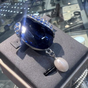 Брошь Ocean Stone с натуральным жемчугом