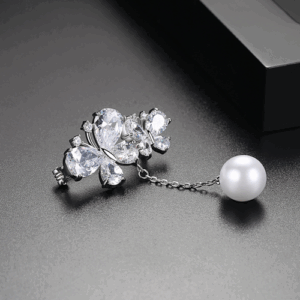 Брошь Бабочки с Shell Pearl