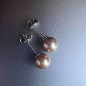 Пуссеты Shell Pearl Champagne Gold 6 мм