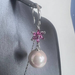 Серьги Pearl Germini с бледно розовыми Shell Pearl