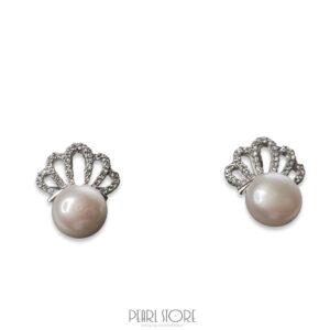Серьги из Роскошный жемчужный сет Crown - серьги, подвеска и кольцо