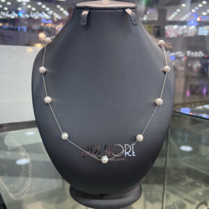 Классическое ожерелье с россыпью белых жемчужин Shell Pearl 8мм