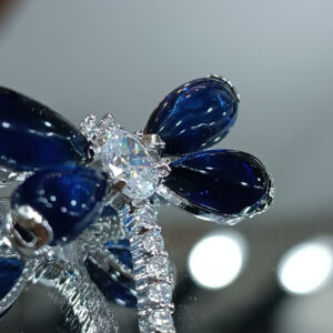 Брошь Blue dragonfly