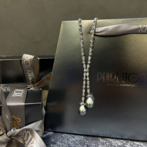 Колье Lasso с серебристым южноморским Shell Pearl