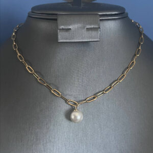 Стильная цепь Shell&Steel Silver Pearl